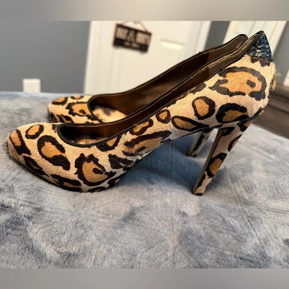 Sam Edelman Animal Print Heels - Picture 3 of 6